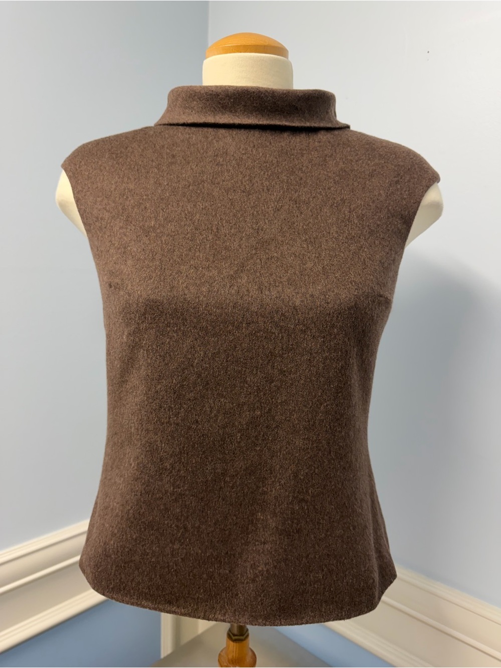 ALFRED SUNG Vtg fitted lined wool blend vest